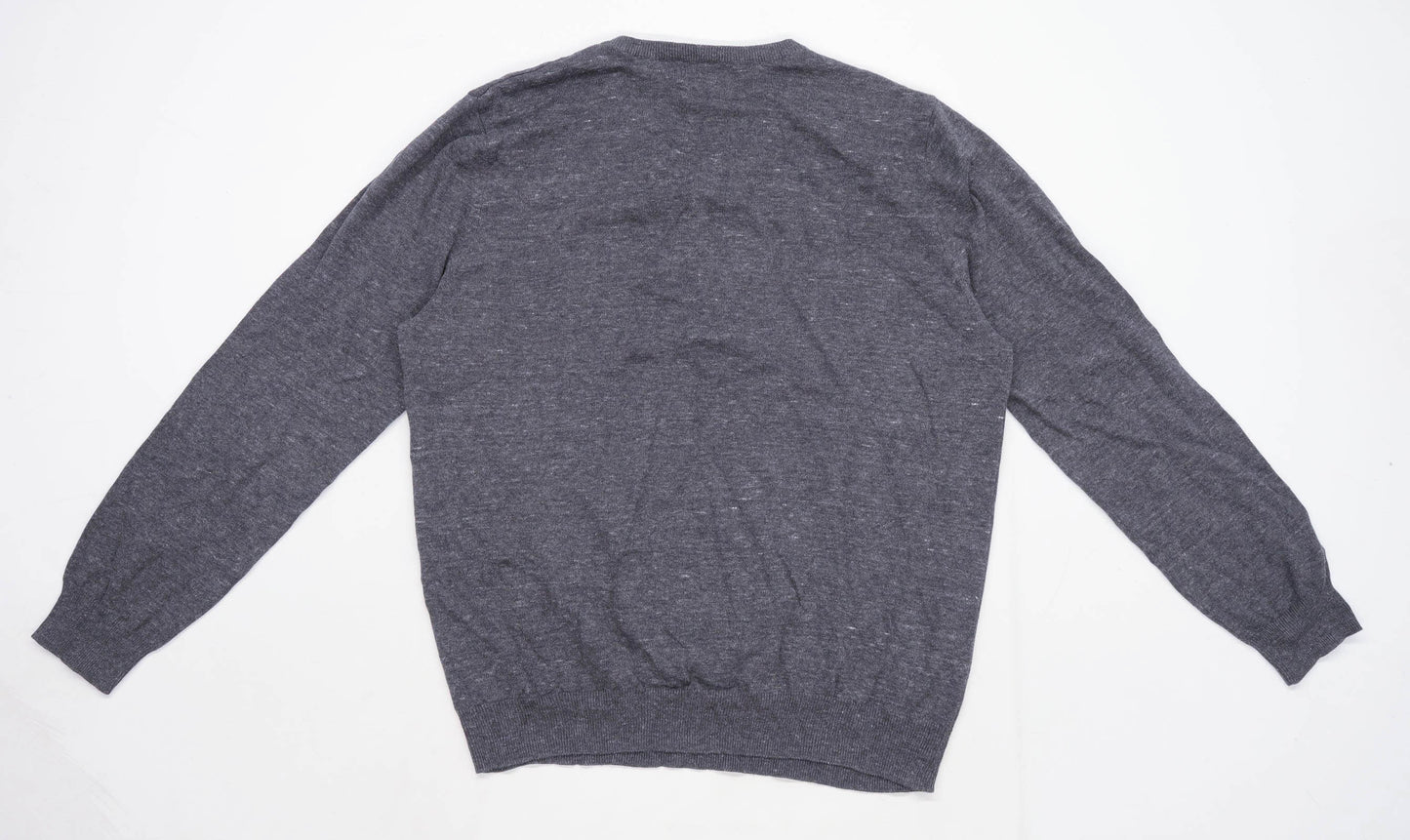 TU Mens Size L Cotton Grey Jumper