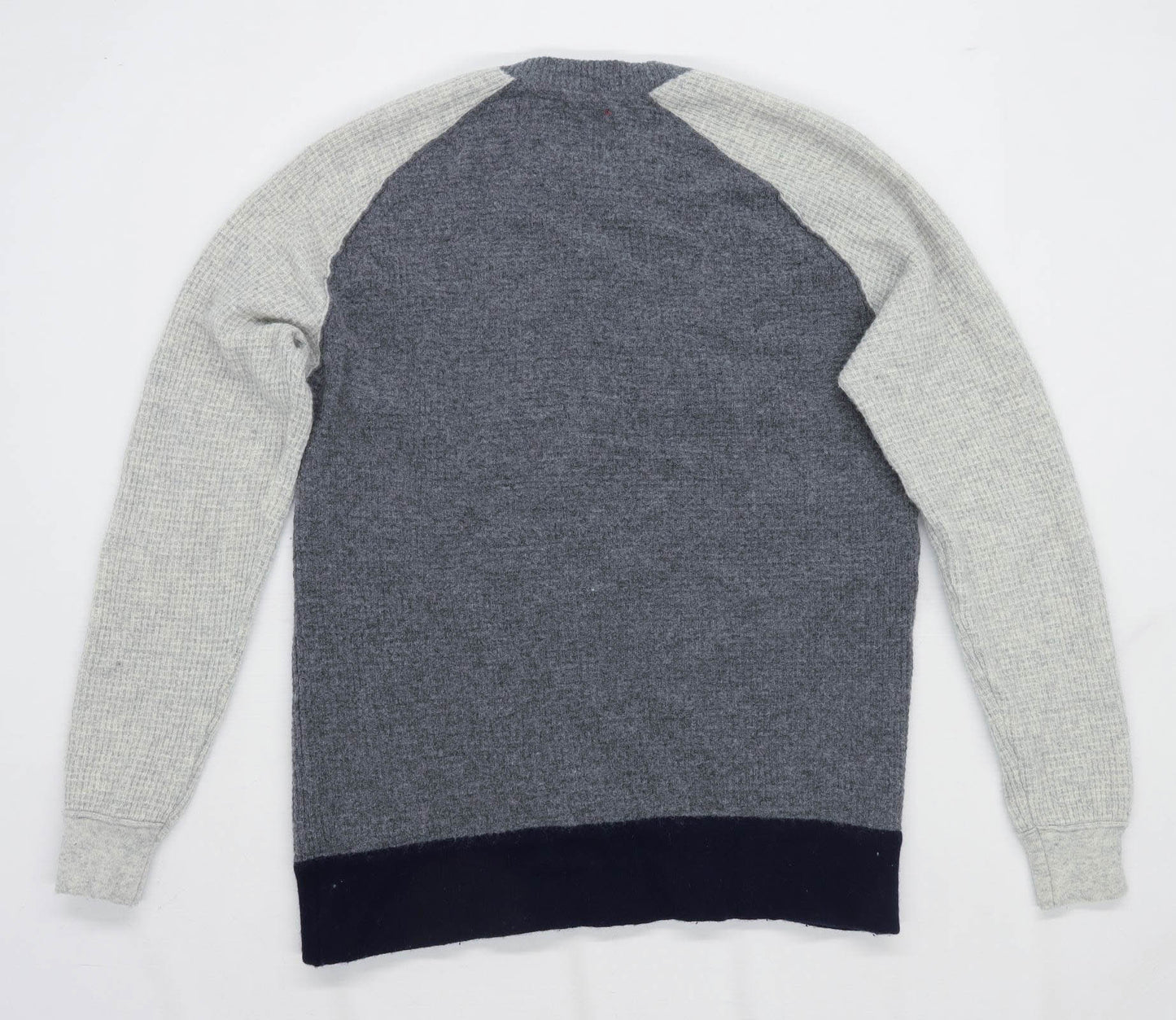 Replay Mens Size L Wool Blend Graphic Grey 1981 Jumper