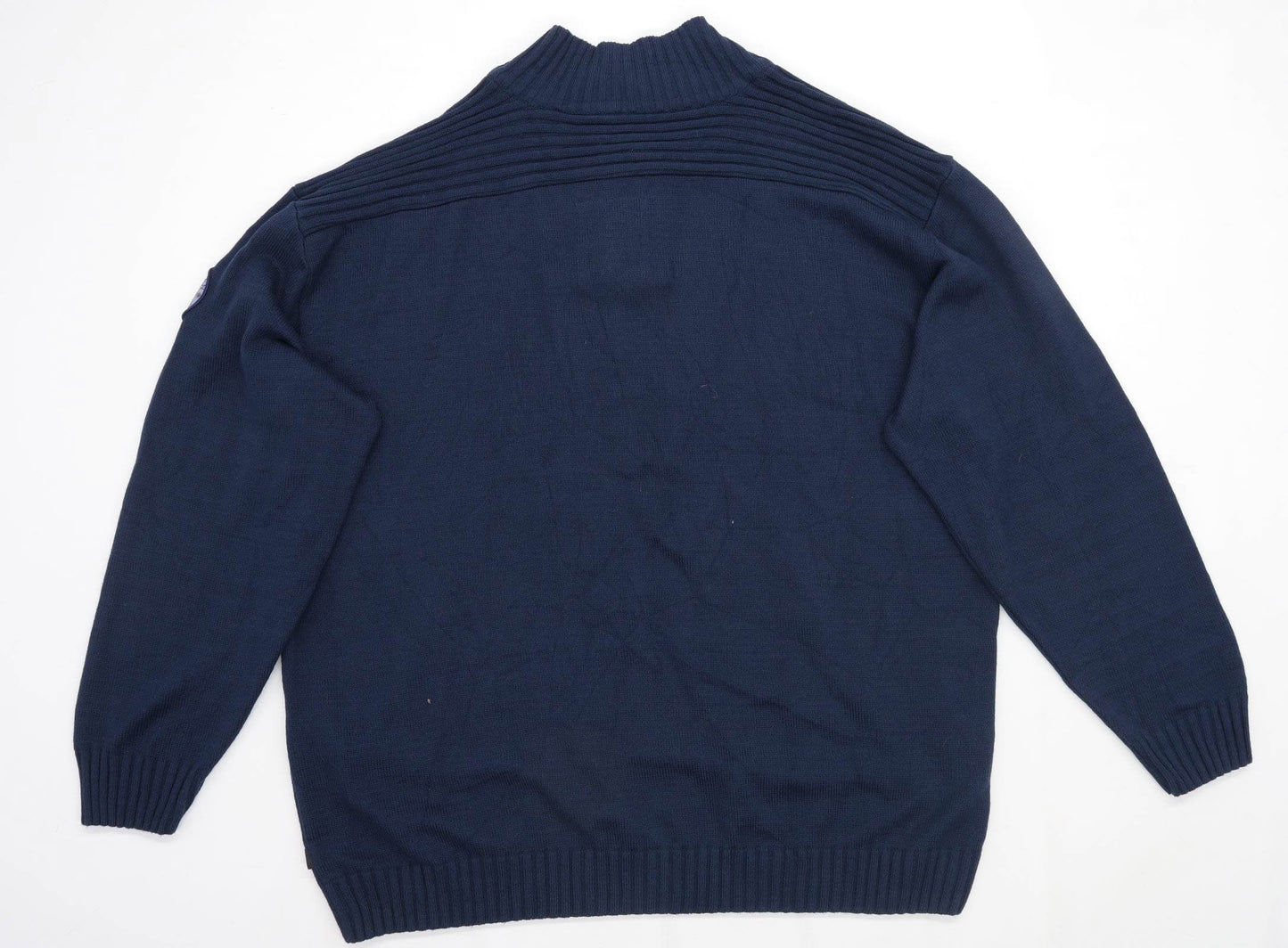 Johann Popken Mens Size 4XL Cotton Blend Blue Jumper