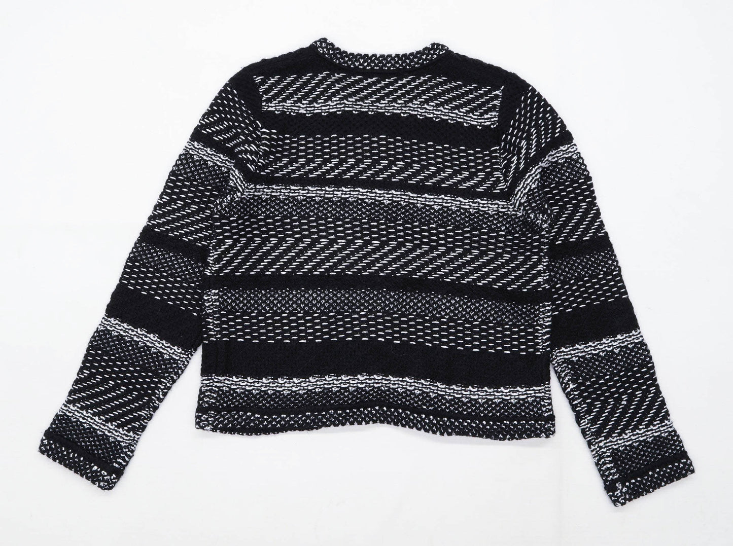 George Womens Size 12 Textured Black Cardigan (Regular)