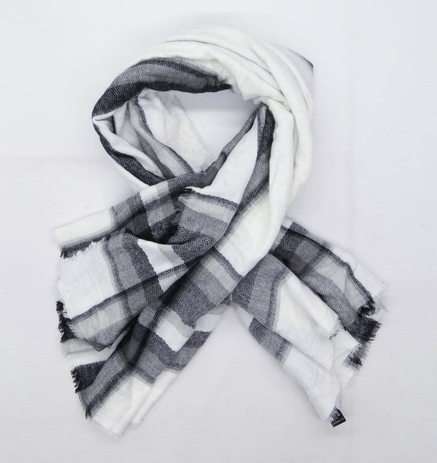 Zara Grey Check Womens Scarf