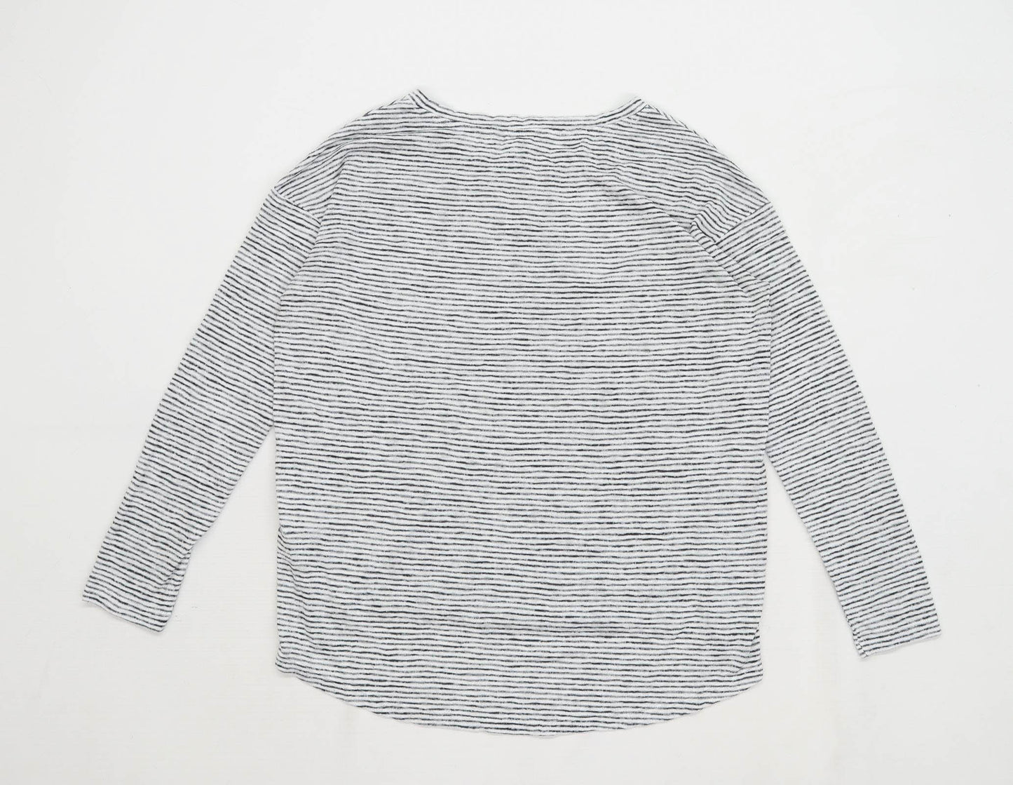 Banana Republic Womens Size XS Striped Modal Blend White Top (Regular)
