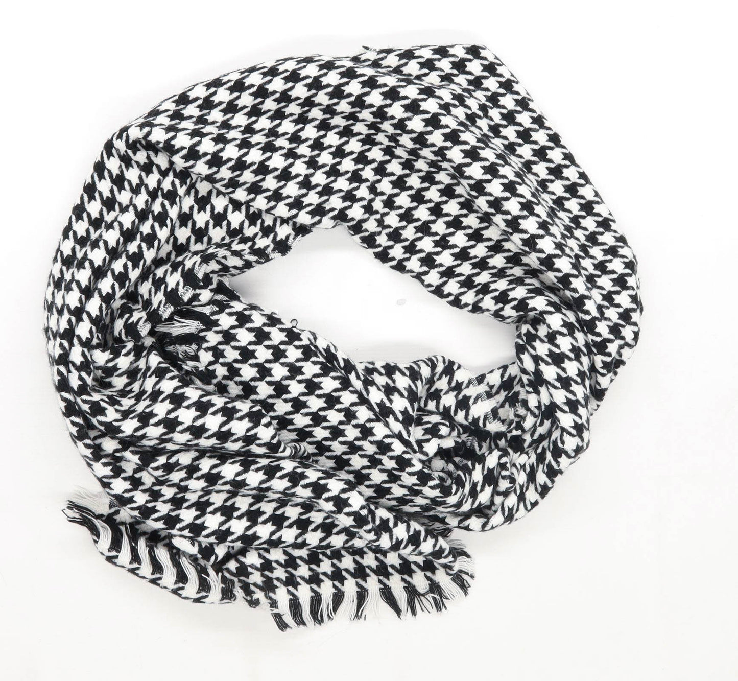 Primark Black Houndstooth Womens Scarf