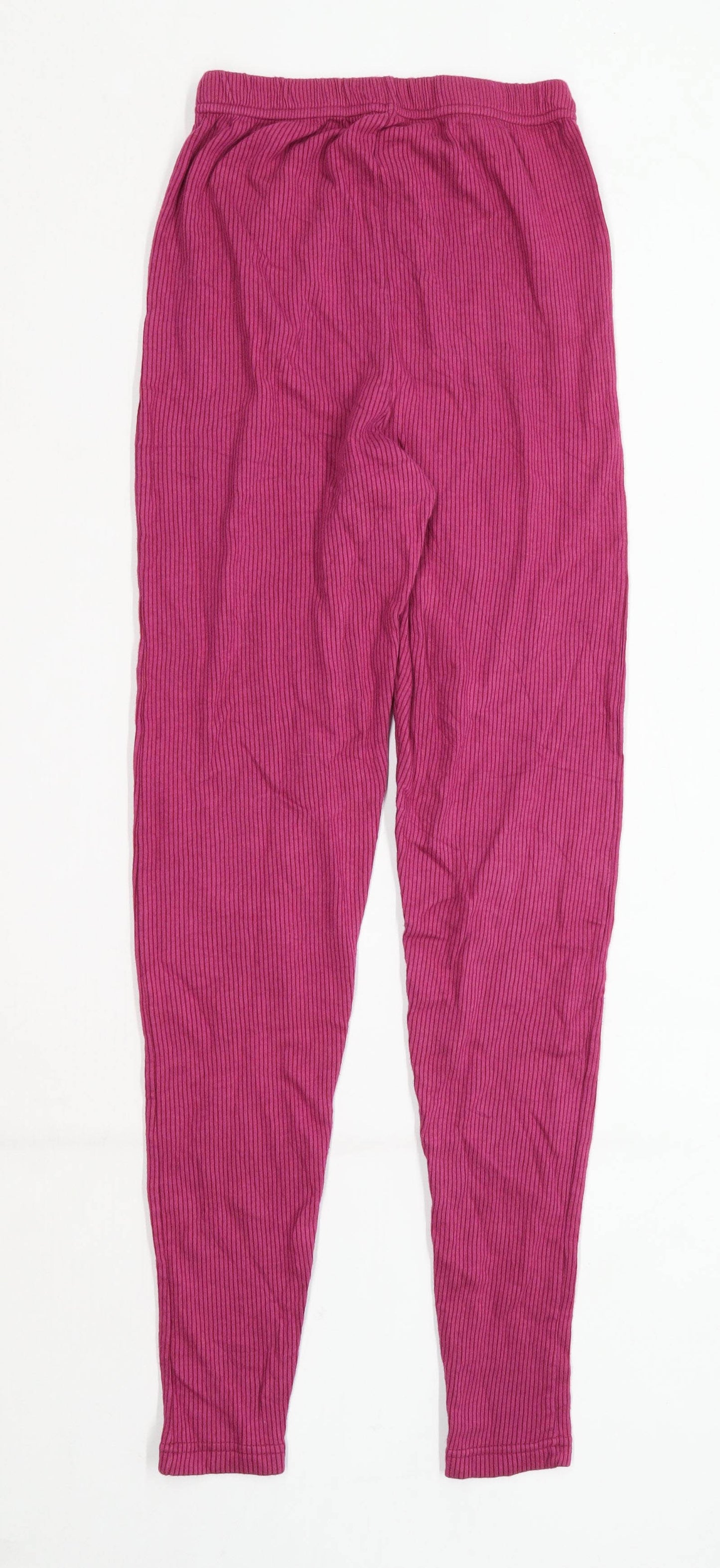 Womens Preworn Pink Cotton Blend Leggings Size M/L29