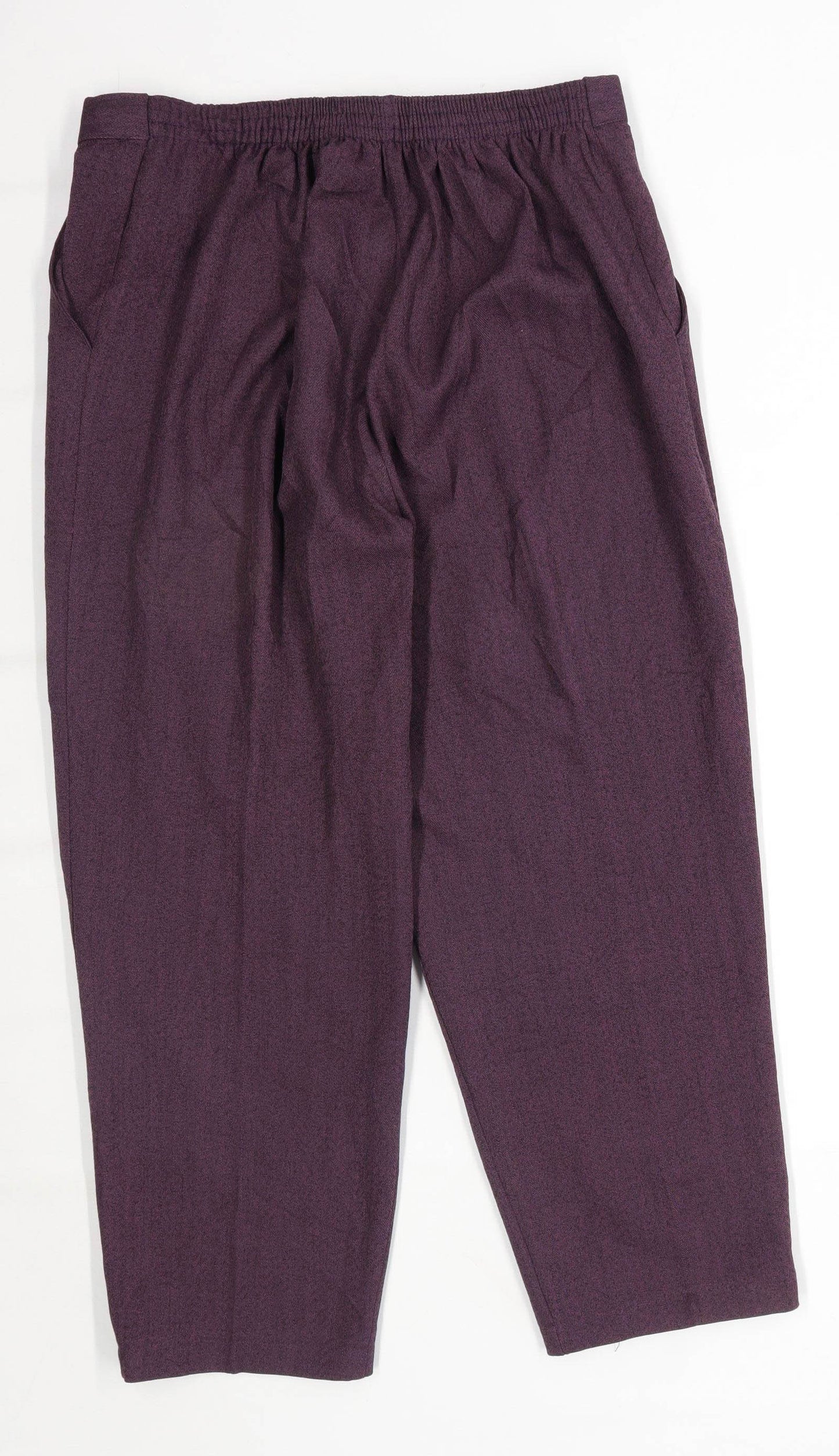 Womens Emma Purple Trousers Size 14/L25