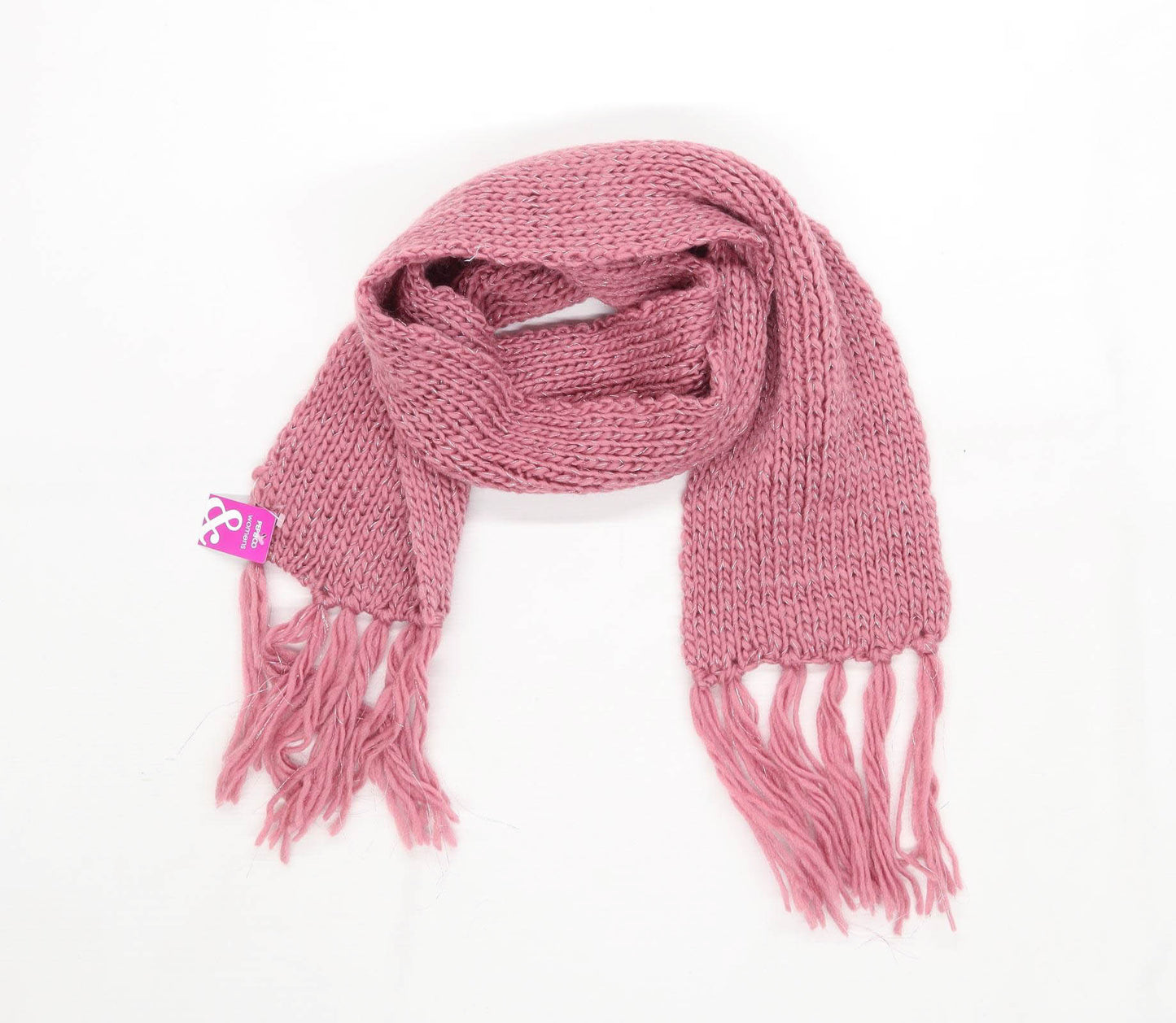 Pep & Co Pink Textured Womens Scarf