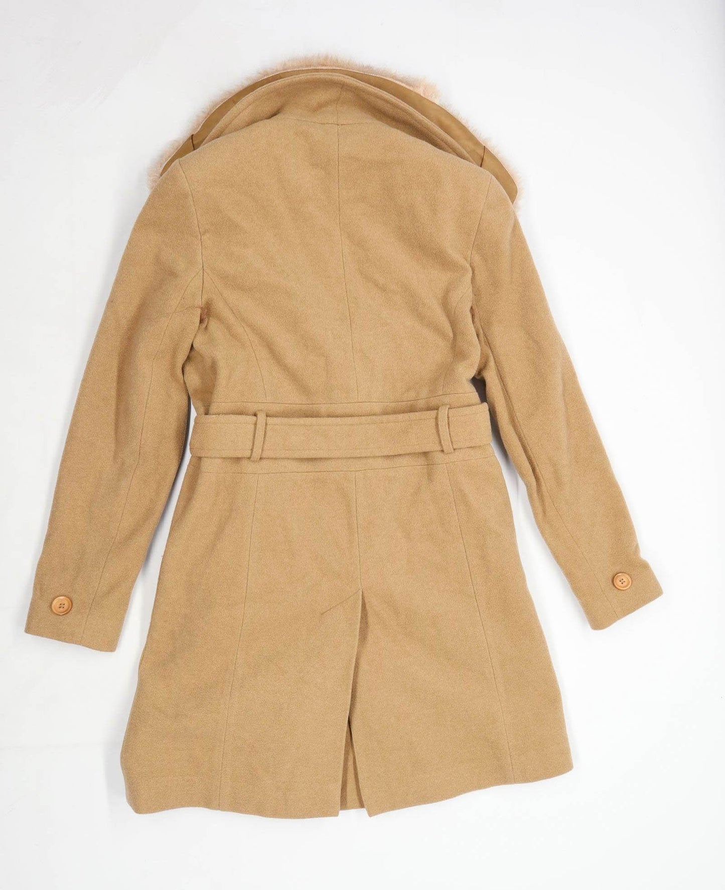 Slaters Womens Size 10 Wool Blend Beige Coat