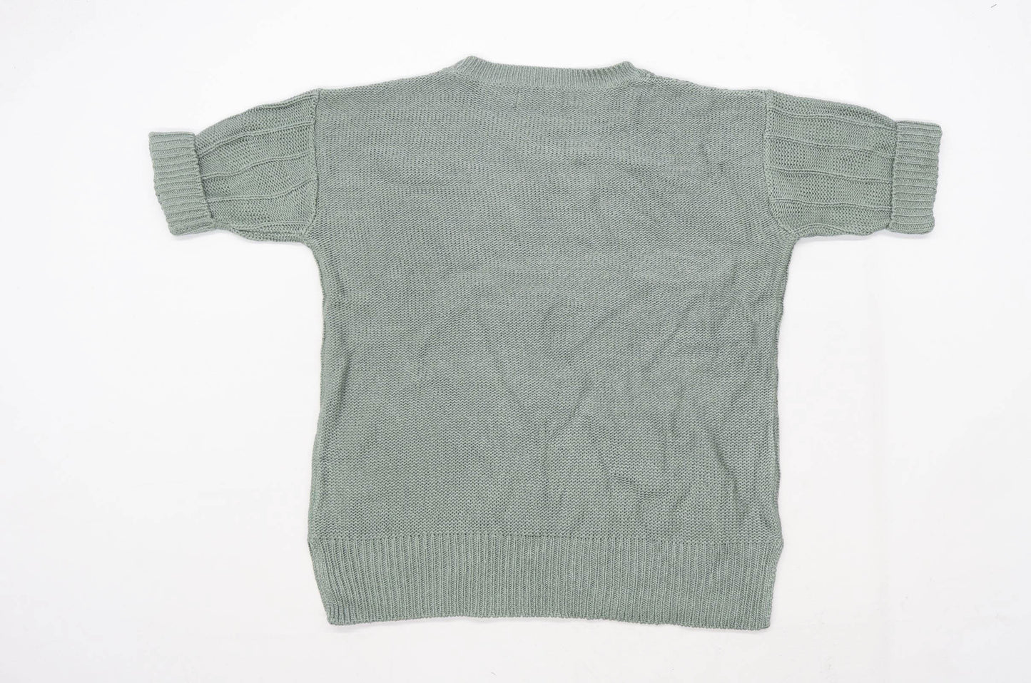 Isle Womens Size M Green Jumper (Regular)
