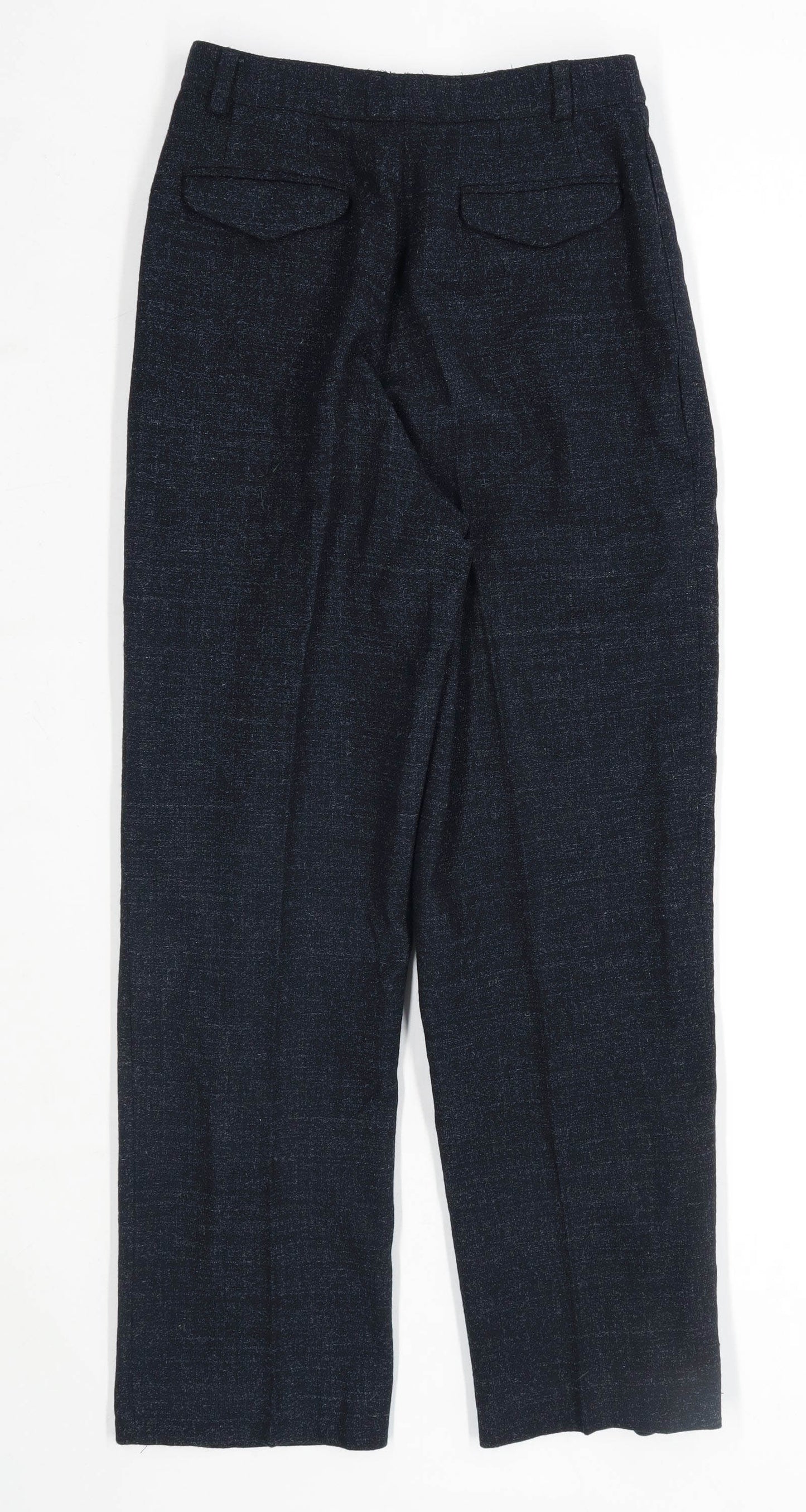 Womens Victoria Black Wool Blend Trousers Size 14/L26