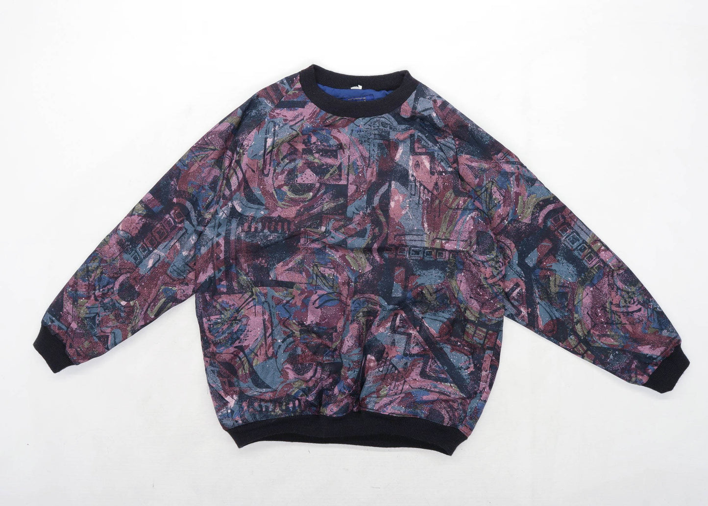 Simpsons Golf shop Mens Size S Abstract Multi-Coloured Sweatshirt
