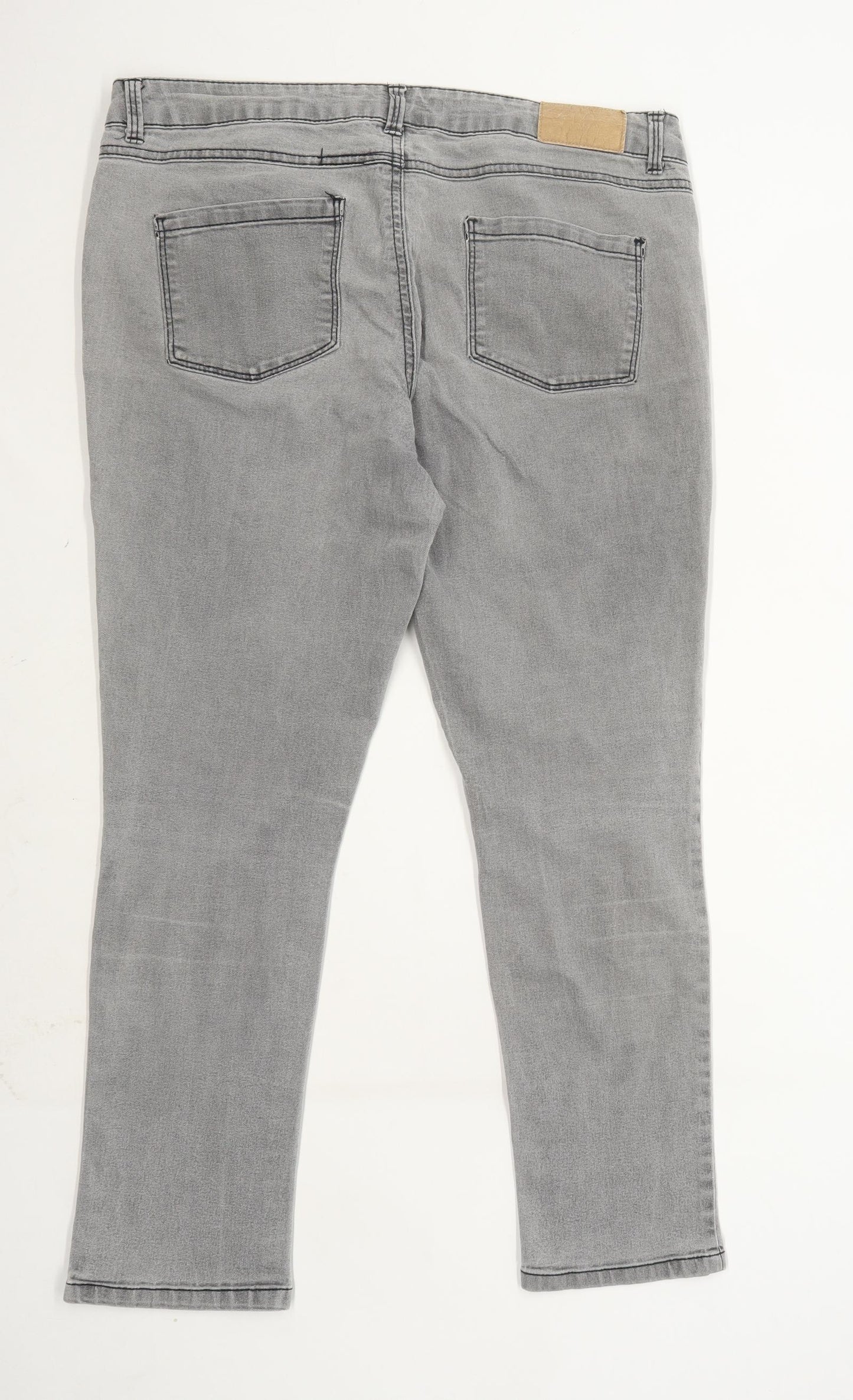 Womens Dorothy Perkins Grey Denim Jeans Size 14/L28