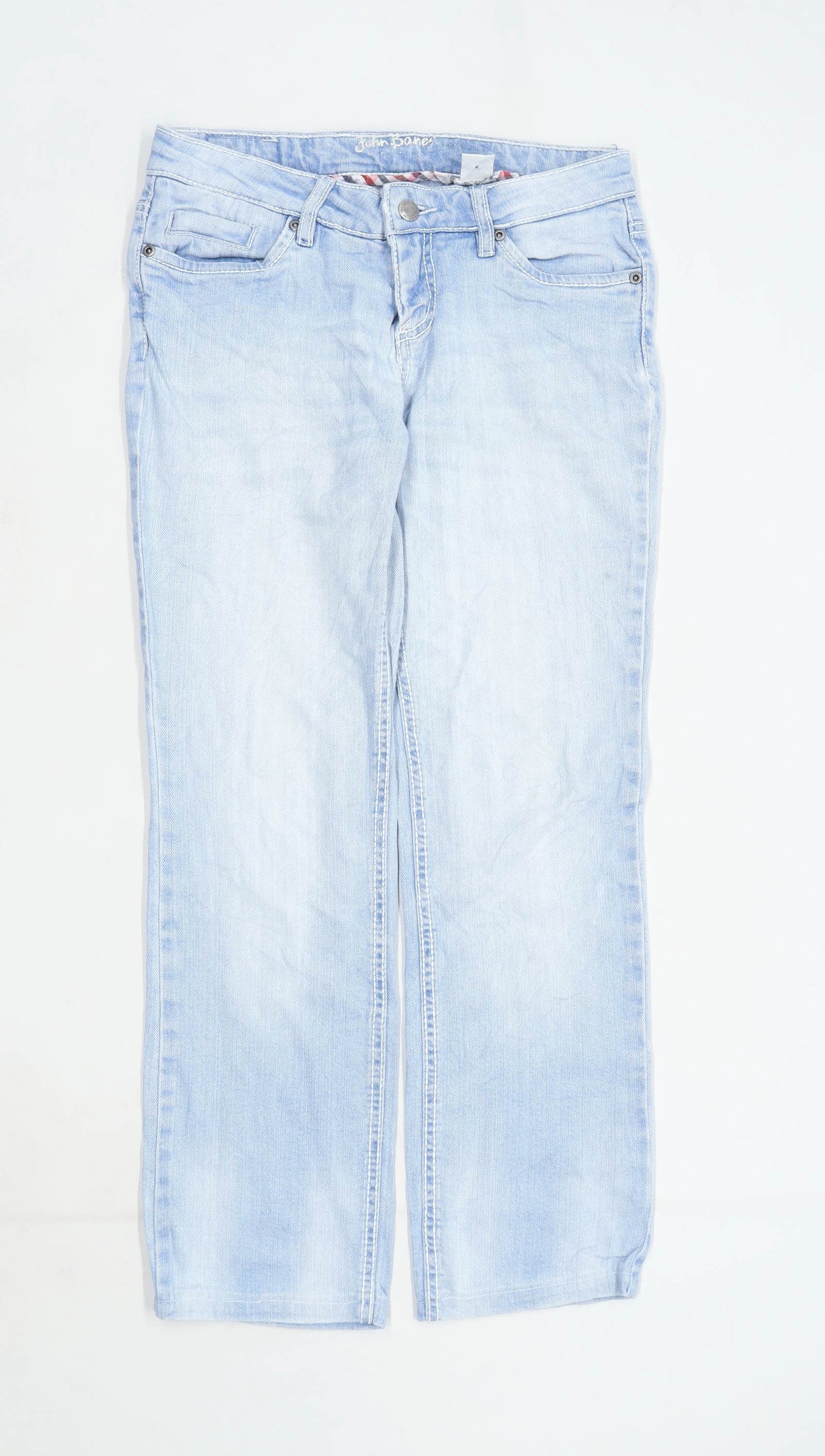 Womens John Baner Blue Denim Jeans Size 10/L27