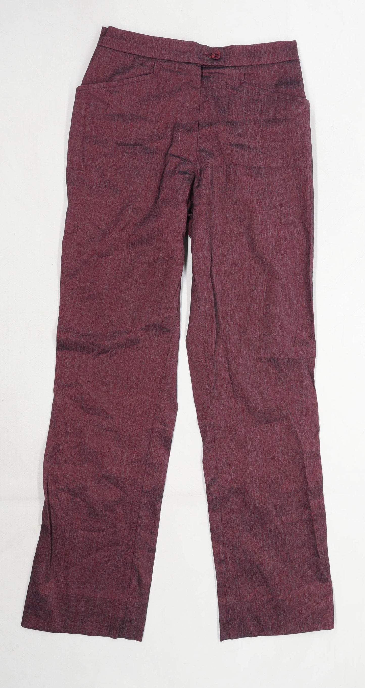 Womens Street One Burgundy Trousers Size 6/L31