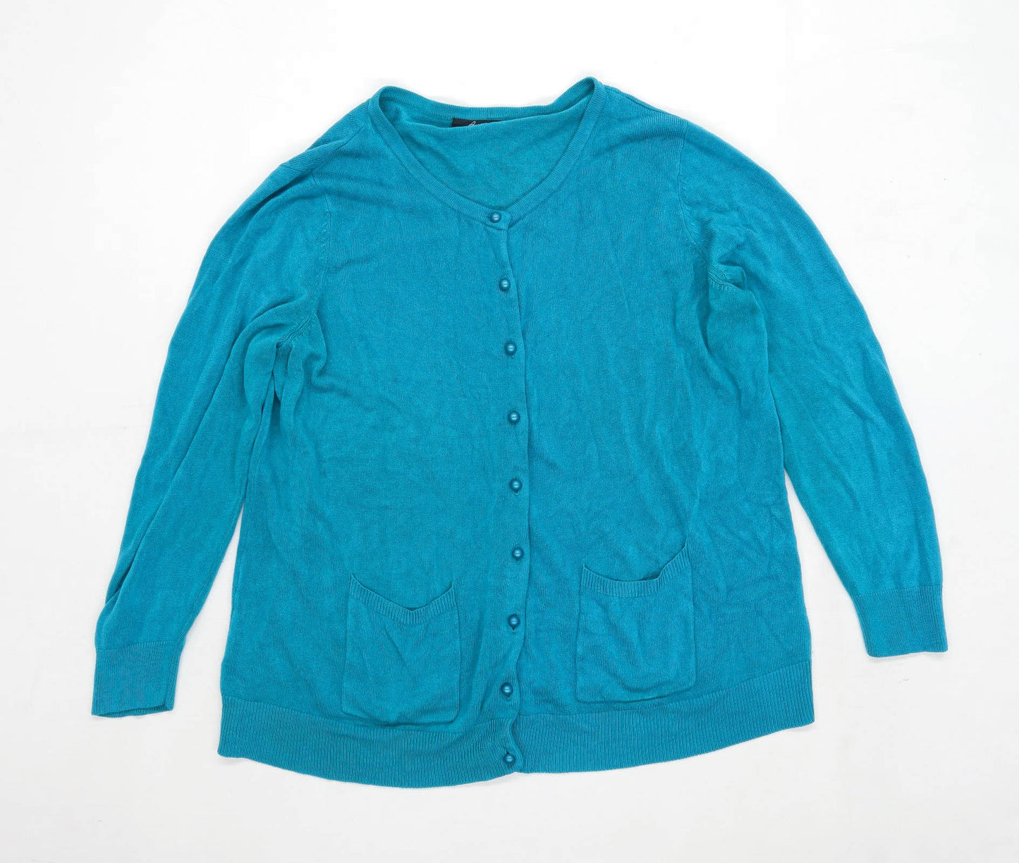 Bonmarche Womens Size L Green Cardigan (Regular)