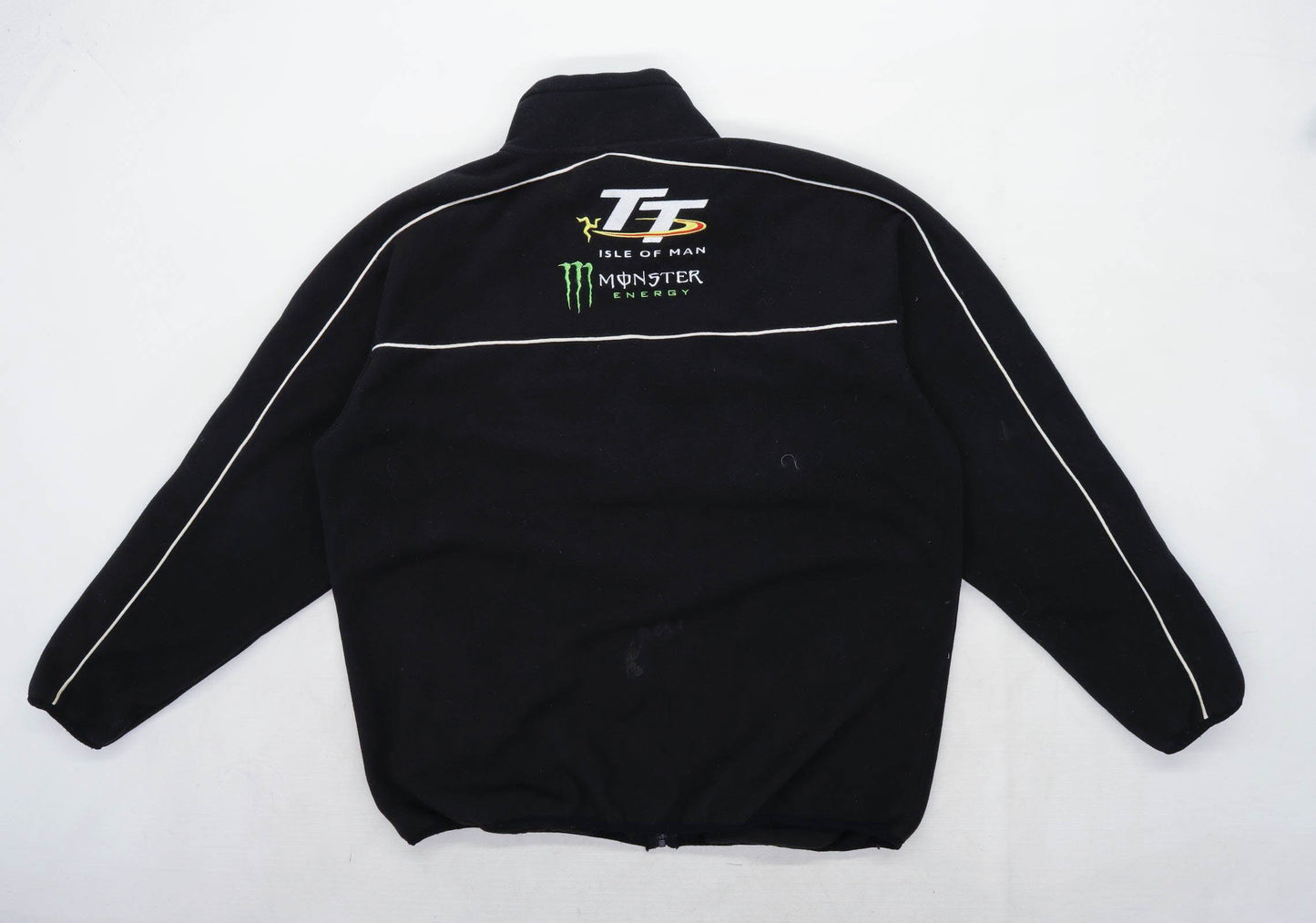 Isle of Man TT Mens Size 2XL Fleece Black Monster Energy Jacket