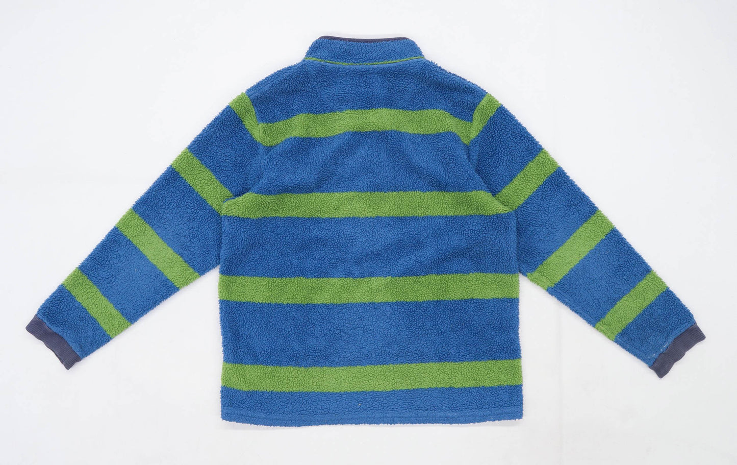 Marks & Spencer Boys Size 11-12 YEARS Fleece Striped Multi-Coloured Jacket