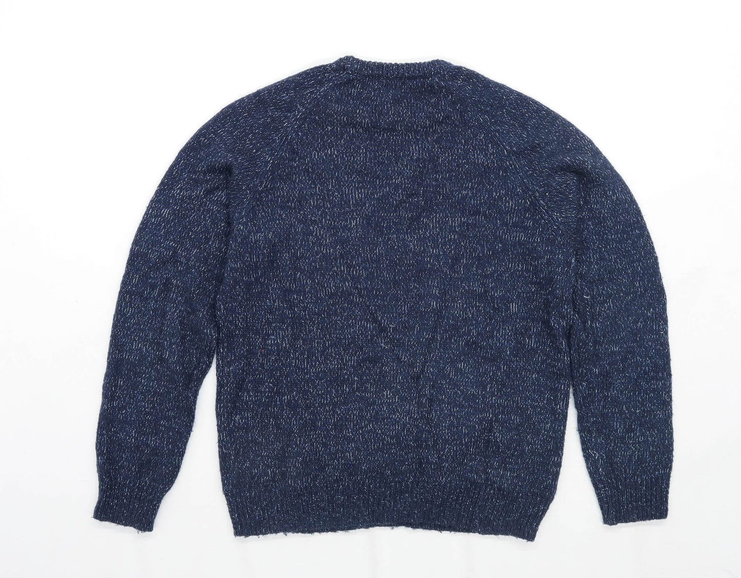 F&F Mens Size S Textured Blue Jumper
