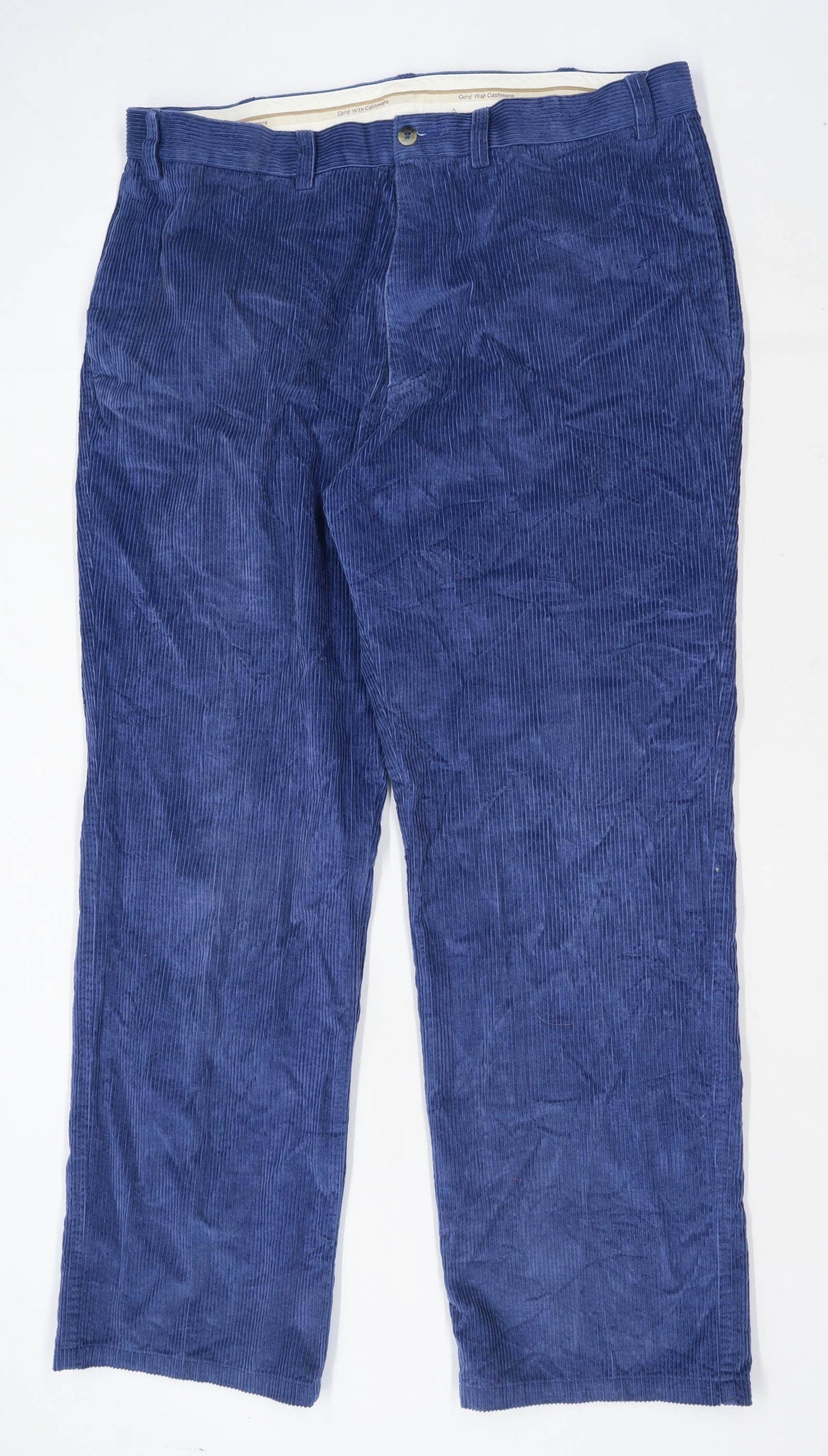 Preworn Mens Blue Corduroy Trousers Size W38/L31