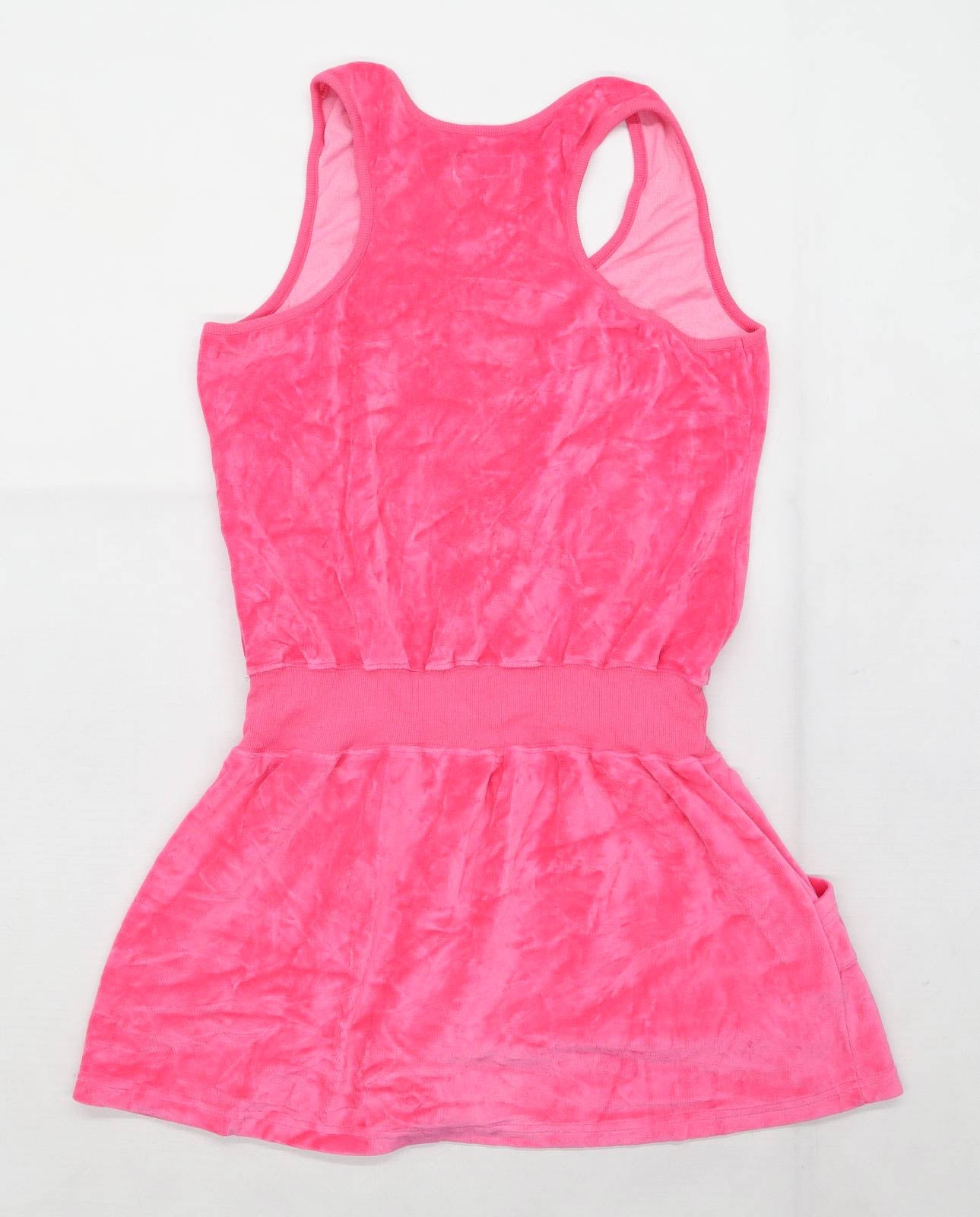 Lipsy Womens Size 14-16 Graphic Strappy Pink Love Lipsy Dress (Regular)