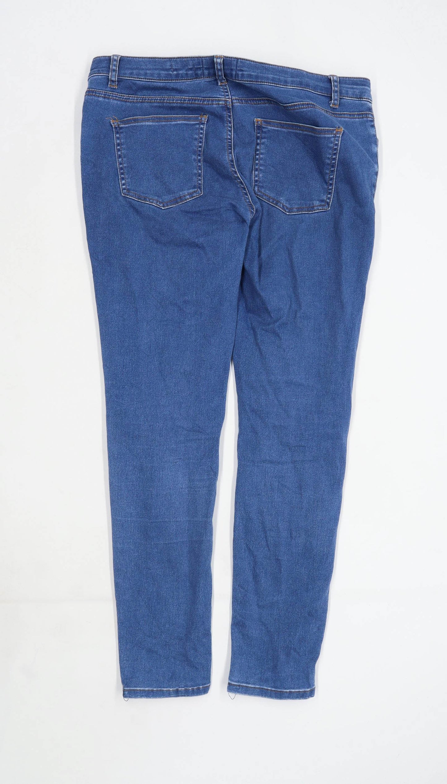 Womens New Look Blue Denim Jeans Size 16/L27