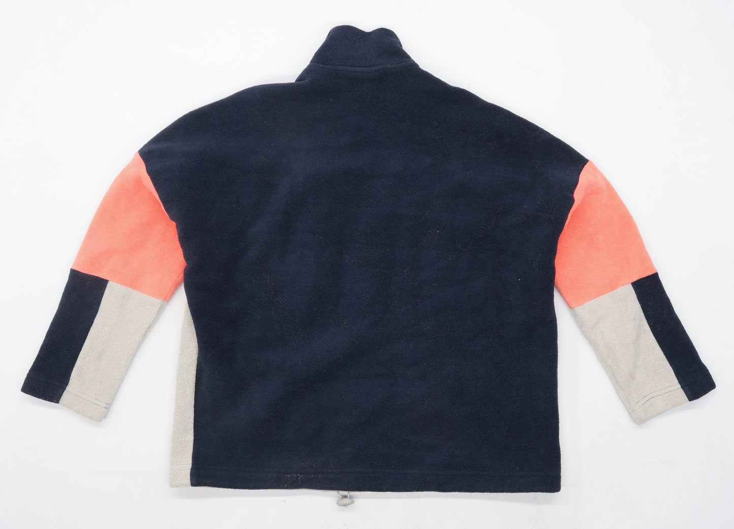 Monki Womens Size XS Fleece Multi-Coloured Oversized Jacket