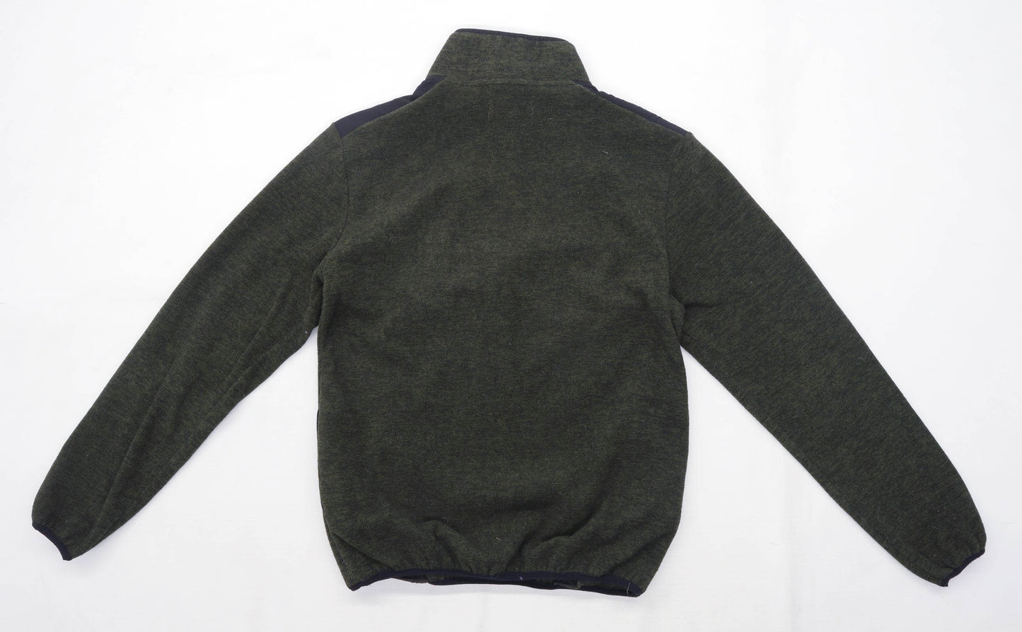Primark Mens Size XS Fleece Green Half Zip Jacket
