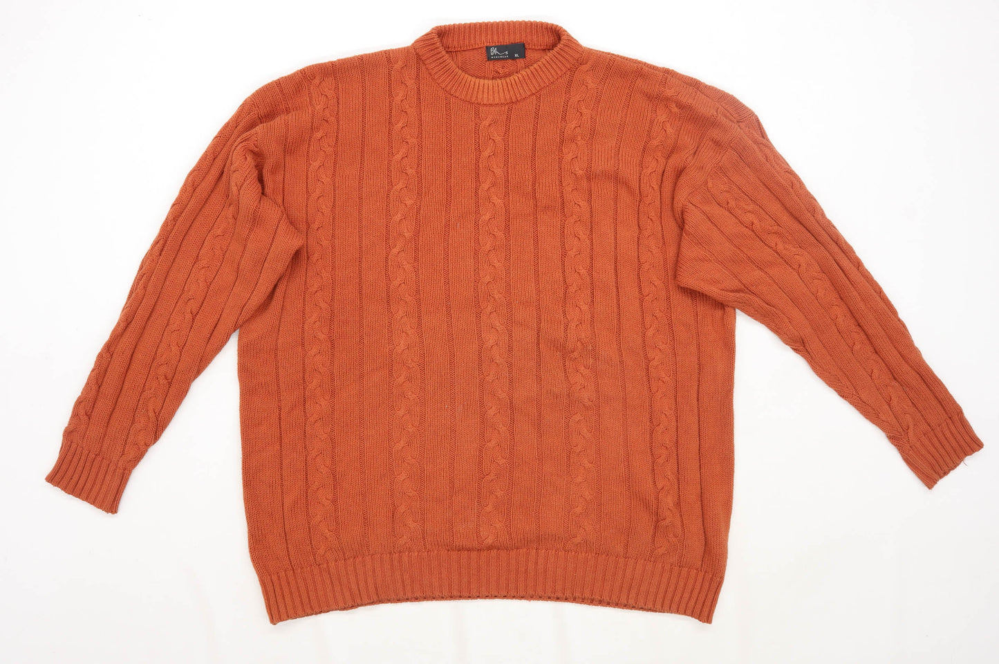 BHS Womens Size XL Cotton Orange Jumper (Regular)