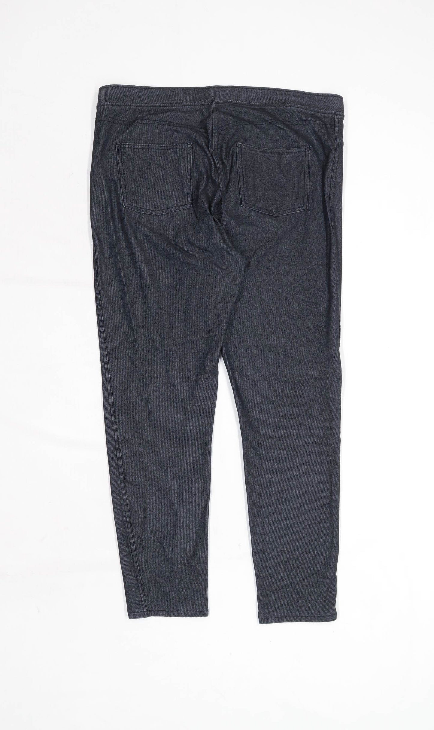 Womens Papaya Black Cotton Blend Leggings Size 16/L23