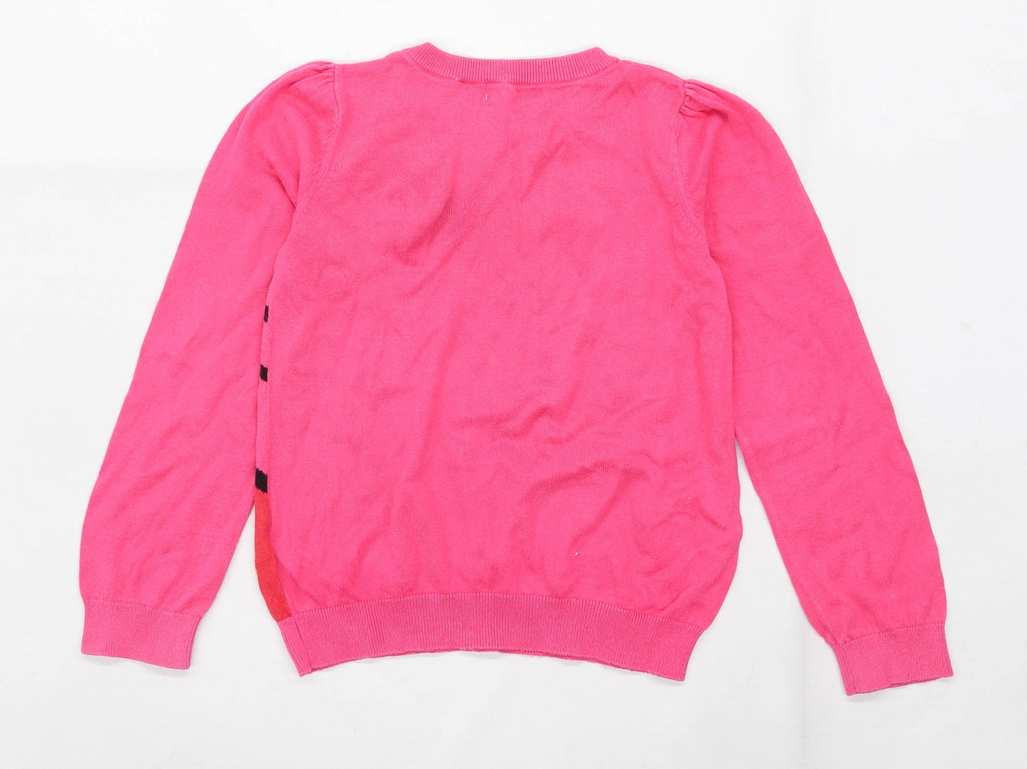 H&M Girls Graphic Pink Hello Kitty Jumper Age 7-8 Years