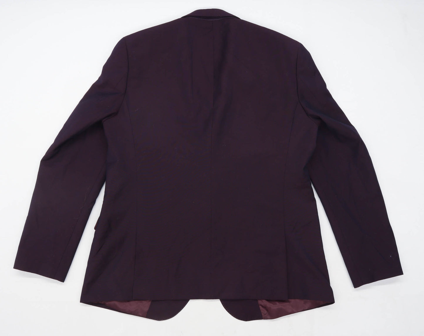 Moss Mens Burgundy Suit Jacket 46 Chest (Long)