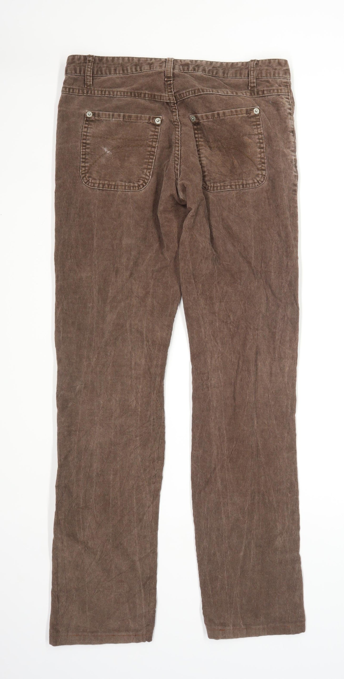 Womens White Stuff Brown Corduroy Trousers Size 10/L28