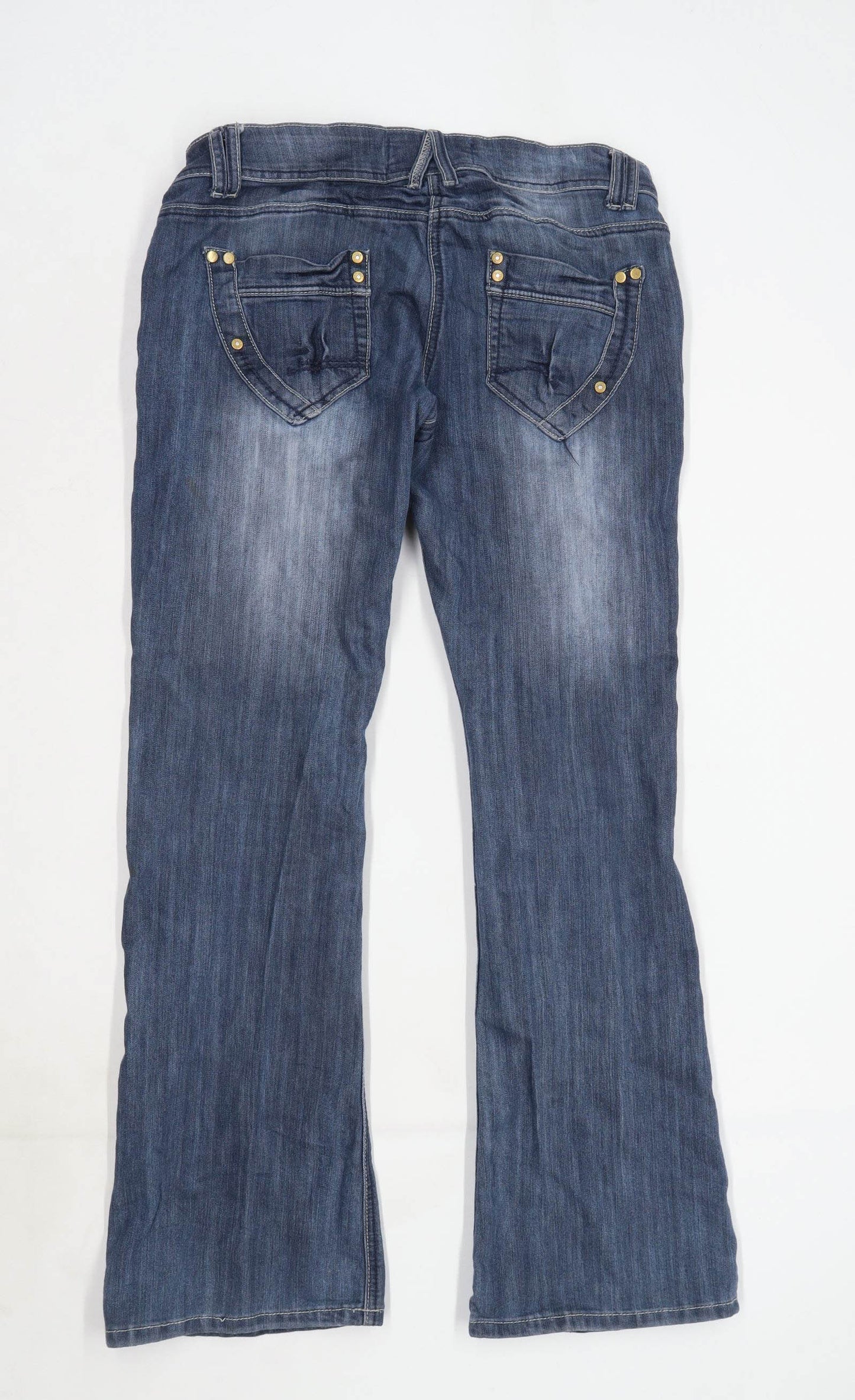 Womens New Look Blue Denim Jeans Size 14/L30