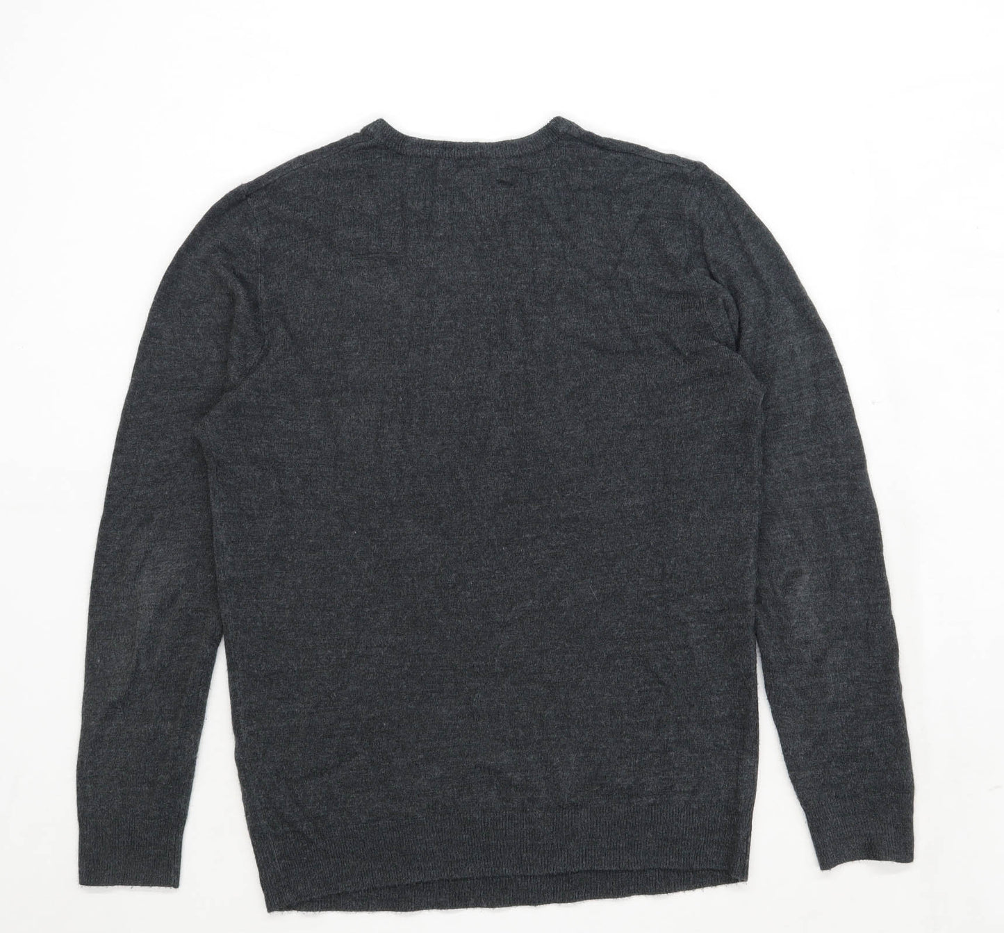 Primark Mens Size M Grey V-Neck Jumper