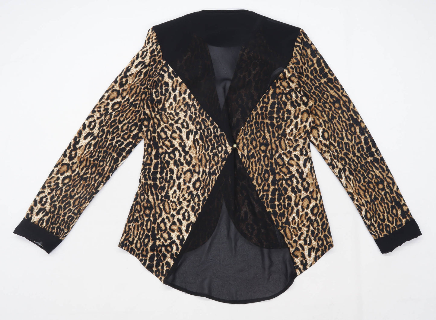 Flexi Fashion Womens Size L Animal Print Multi-Coloured Blazer (Regular)
