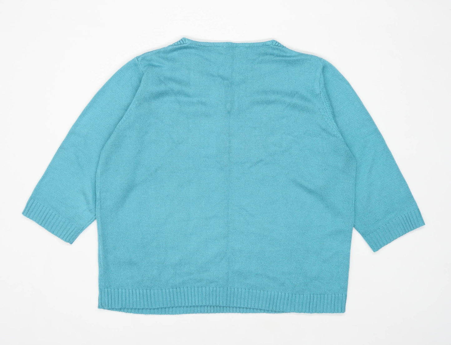 Julipa Womens Size 16-18 Turquoise Jumper (Regular)