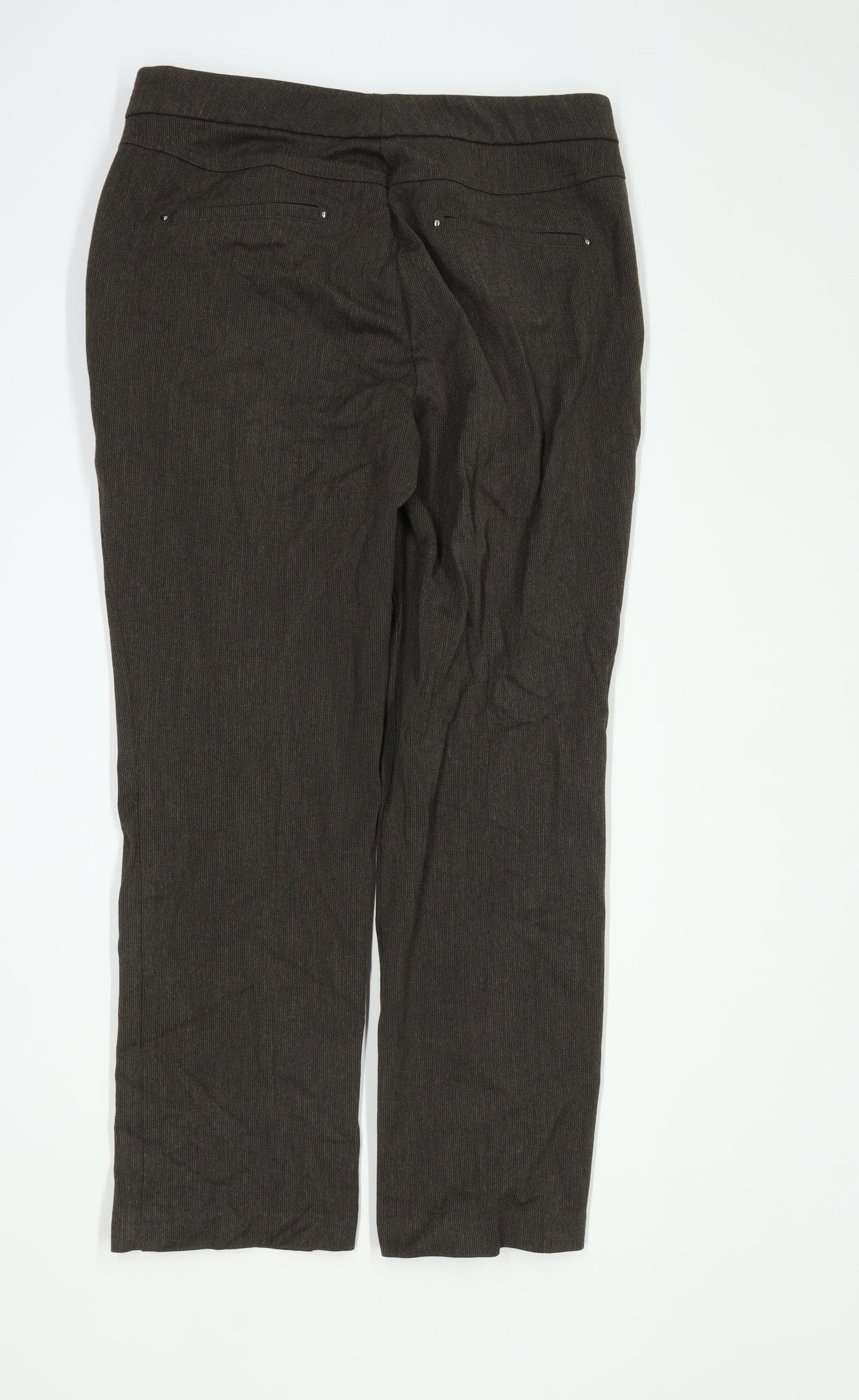 Womens Marks & Spencer Brown Trousers Size 12/L28
