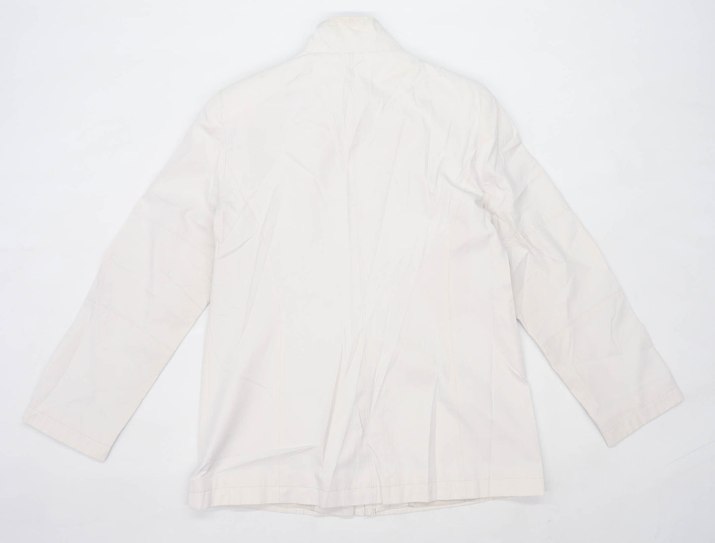 Nuage Womens Size 12 Cotton White Soft Shell Jacket
