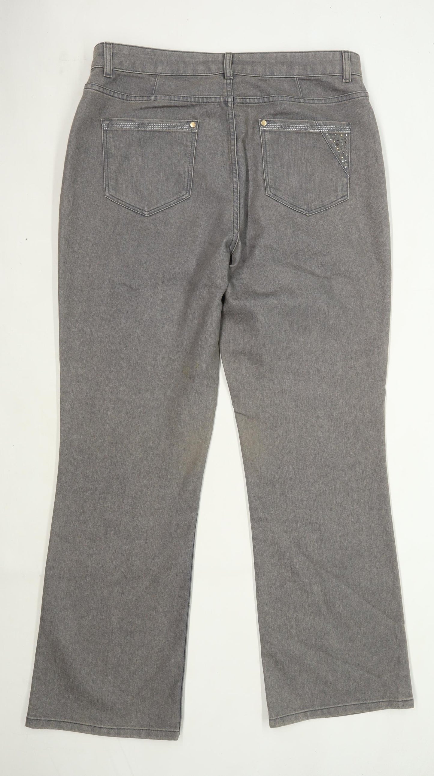 Womens Per Una Grey Denim Jeans Size 16/L32