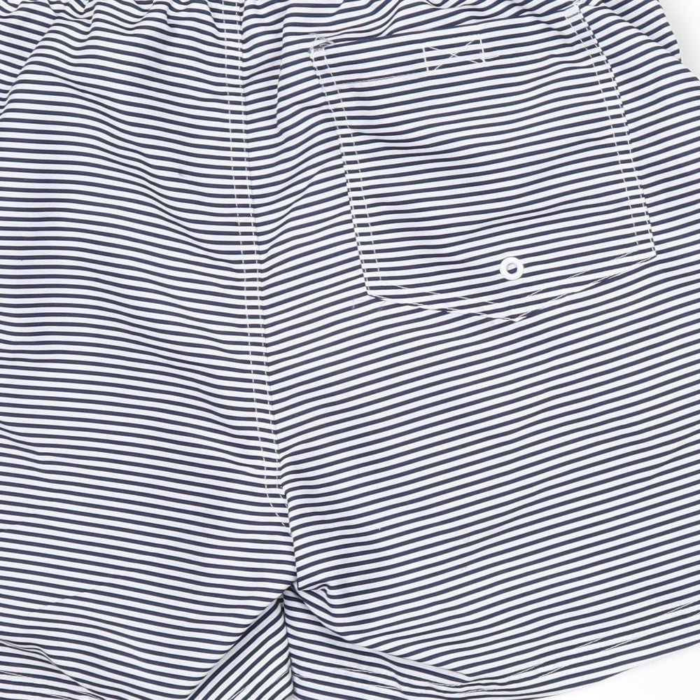 Primark Mens White Striped Athletic Shorts Size M