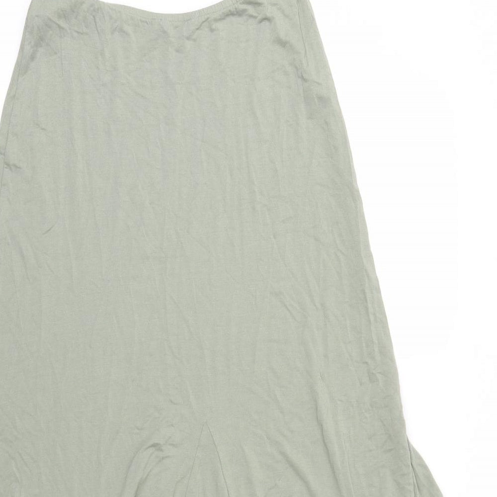 Per Una Womens Green Maxi Skirt Size 10
