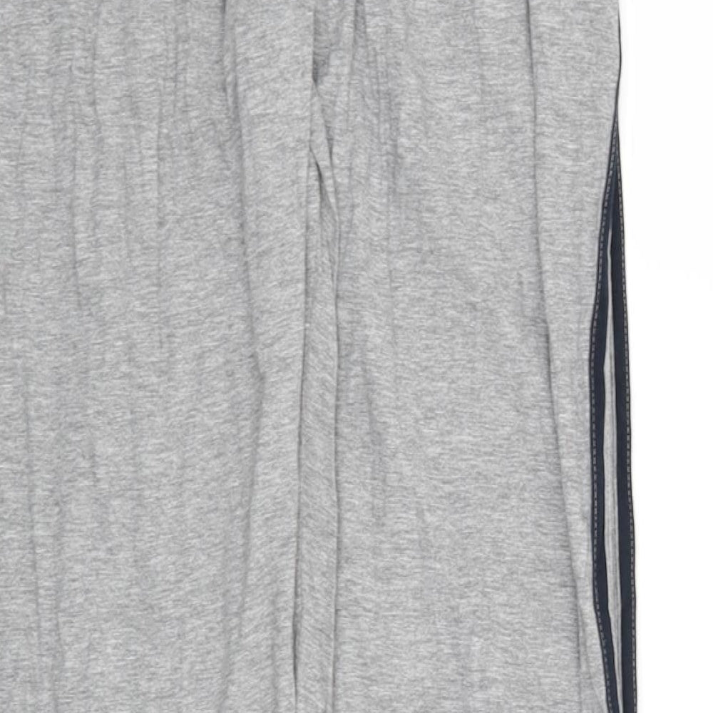 George Mens Grey Striped Jogger Trousers Size S L30 in
