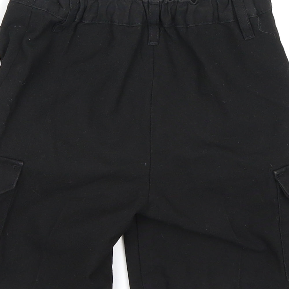 TU Boys Black Cargo Shorts Size 6 Years - school wear