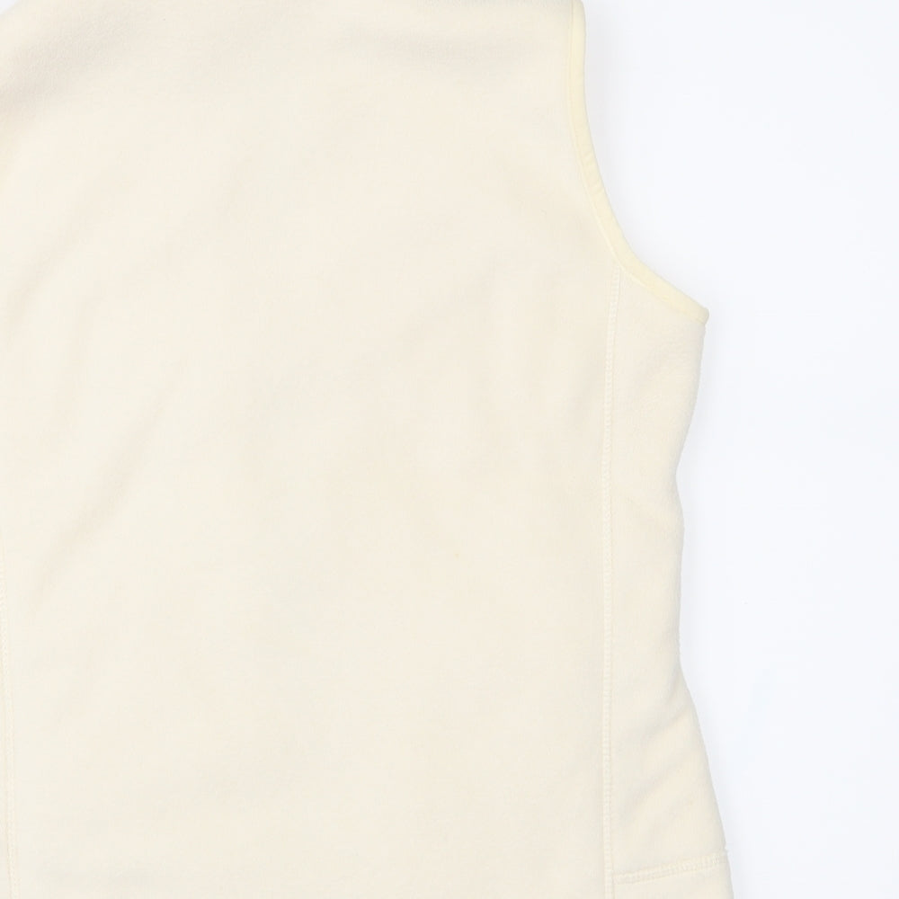 Marks and Spencer Womens Ivory Fleece Gilet Waistcoat Size 12