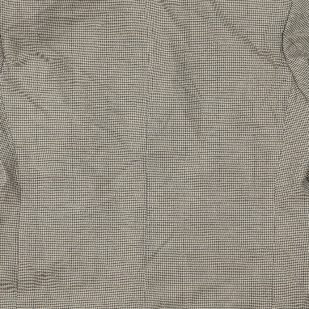 Savanti Mens Brown Houndstooth Jacket Sport Coat Size 40