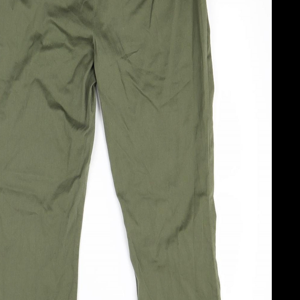 Dorothy Perkins Womens Green Capri Trousers Size 12 L23 in