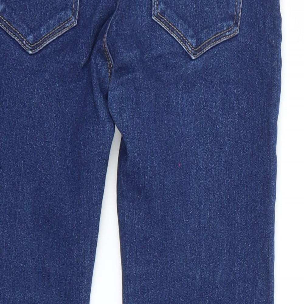 Preworn Girls Blue Straight Jeans Size 6 Years