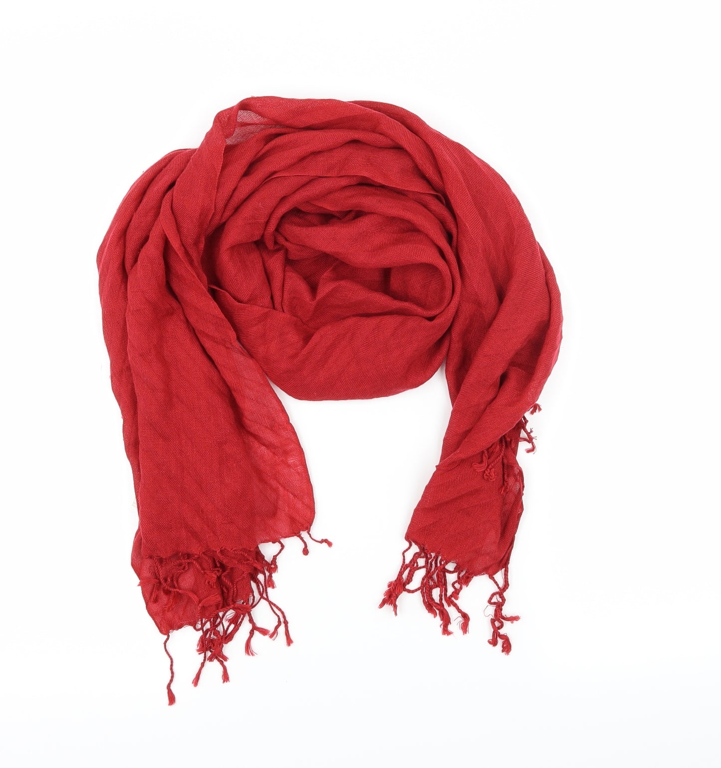 Preworn Womens Red Scarf