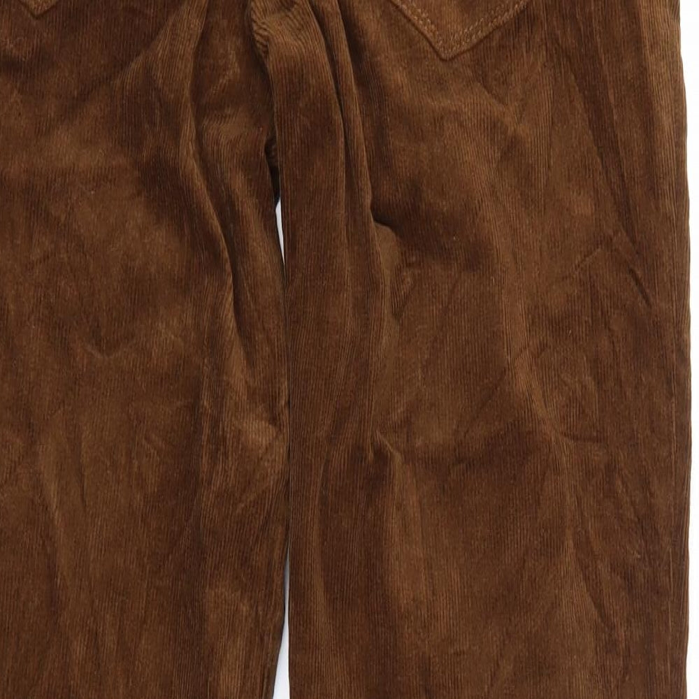 TU Mens Brown Corduroy Trousers L32 in
