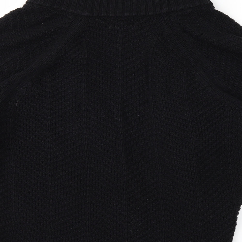 JM Womens Black Knit Cardigan Jumper Size M