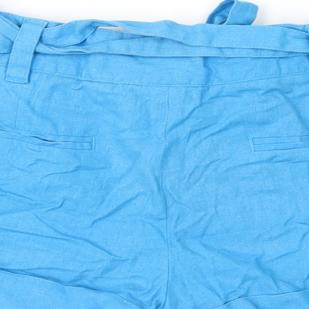 Topshop Womens Blue Mom Shorts Size 10